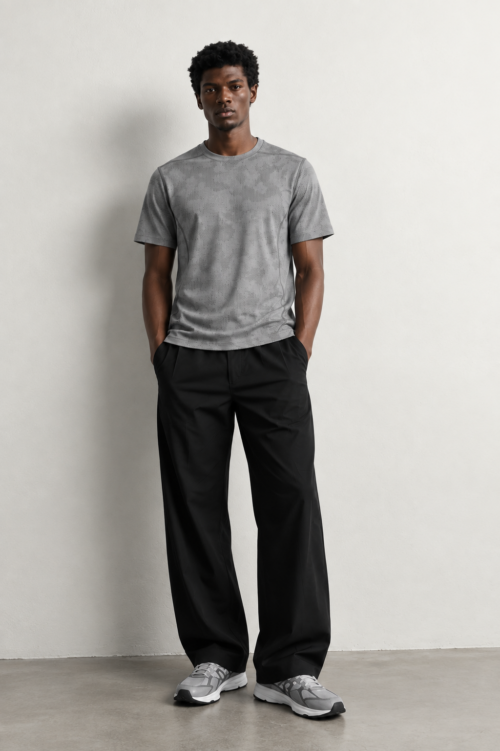 Men's Jacquard Slim Mesh T-Shirt