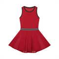 Women's Color Block A-Line Sleeveless Dress